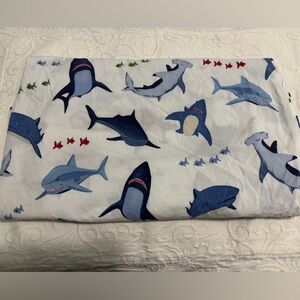 Pottery Barn Kids Shark 🦈 Bite Full Flat Sheet